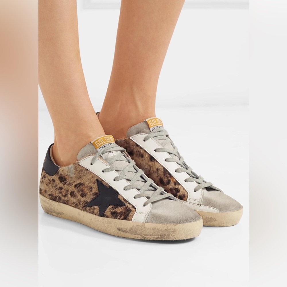 GOLDEN GOOSE leopard superstars 40